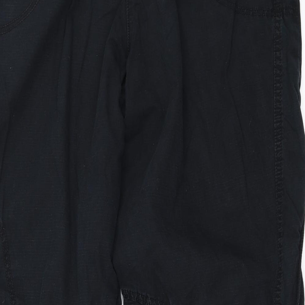 NEXT Womens Black   Cargo Trousers Size 16 L28 in