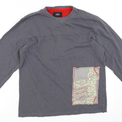 Jasper Conran Boys Grey   Basic T-Shirt Size 11-12 Years