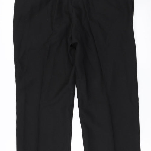 Harvey Jones Mens Black   Trousers  Size 38 in L29 in