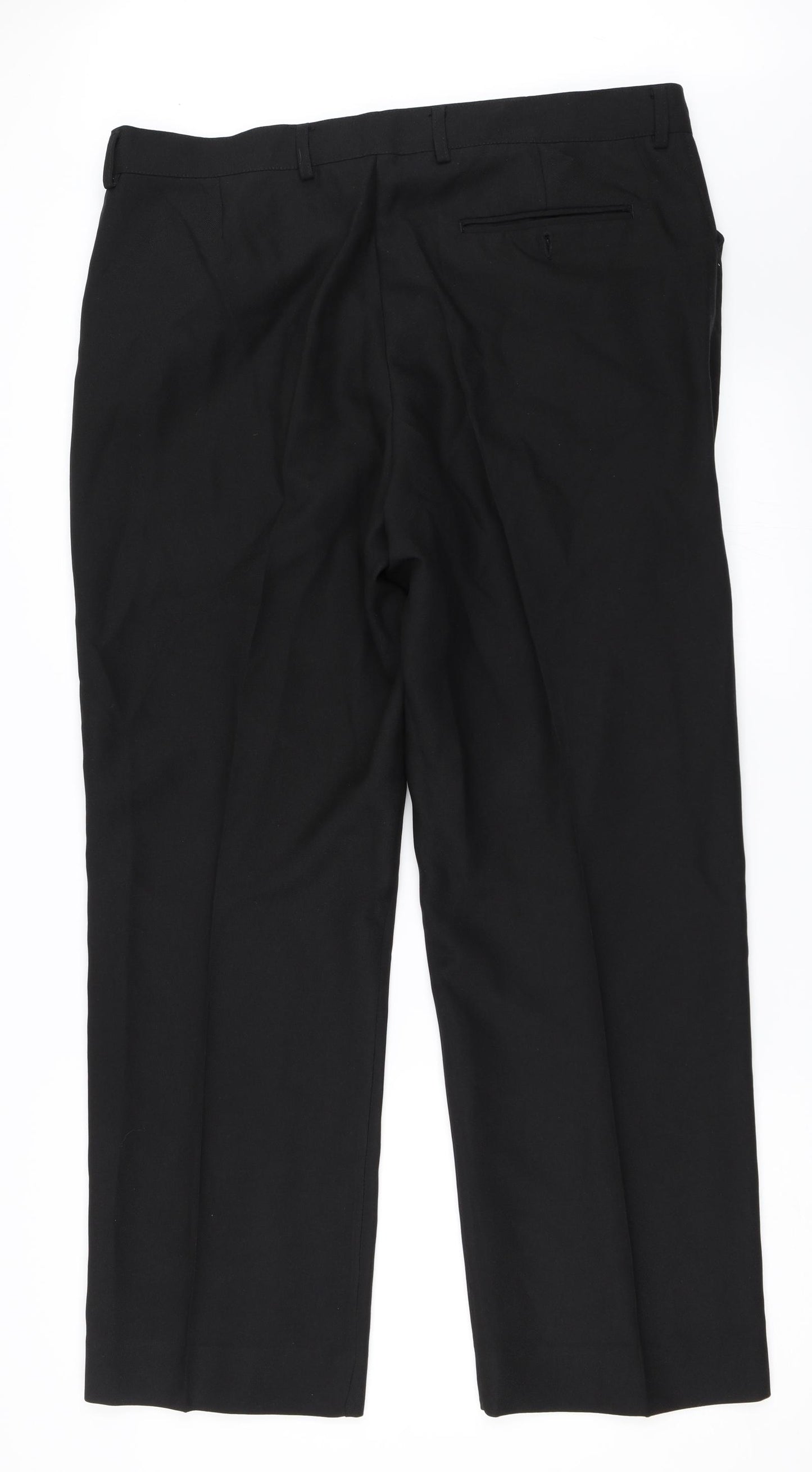 Harvey Jones Mens Black   Trousers  Size 38 in L29 in