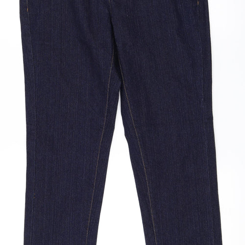 G21 Womens Blue  Denim Straight Jeans Size 14 L29 in