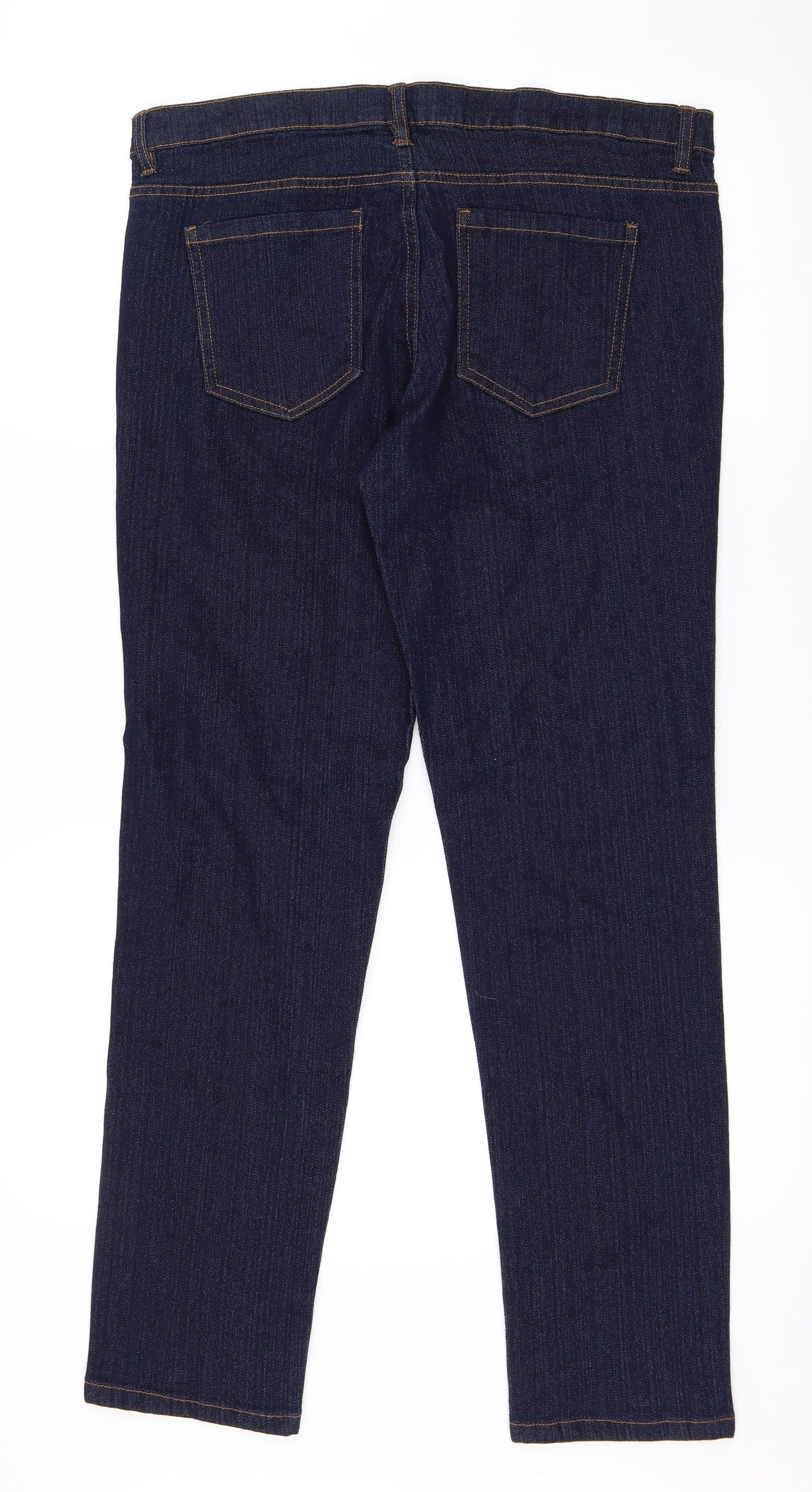 G21 Womens Blue  Denim Straight Jeans Size 14 L29 in