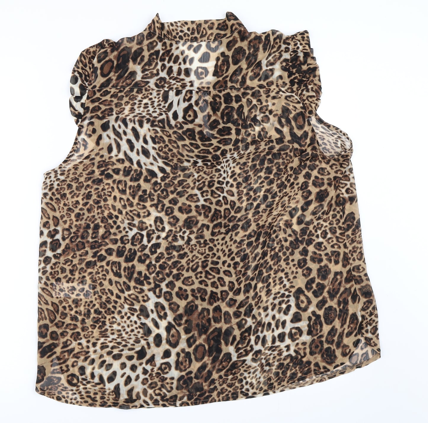 Atmosphere Womens Beige Animal Print  Basic Blouse Size 18  - Leopard print