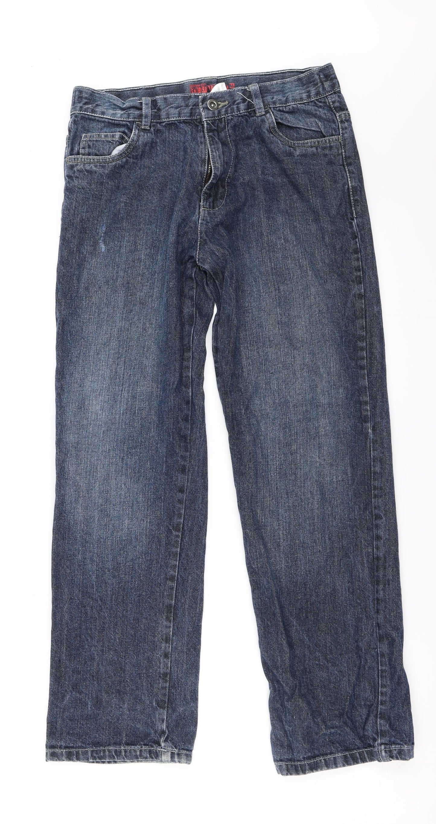 George Boys Blue  Denim Straight Jeans Size 13-14 Years