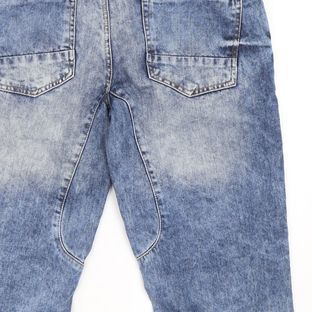 Primark Mens Blue  Denim Bermuda Shorts Size 34 in