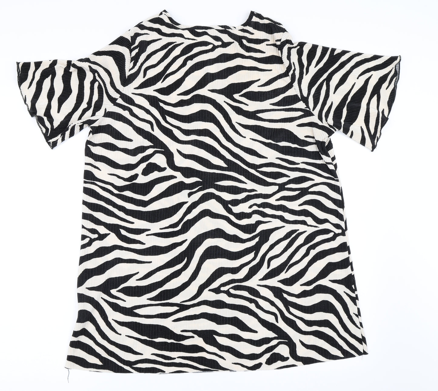 Cruz Womens Ivory Animal Print  Basic Blouse Size 18