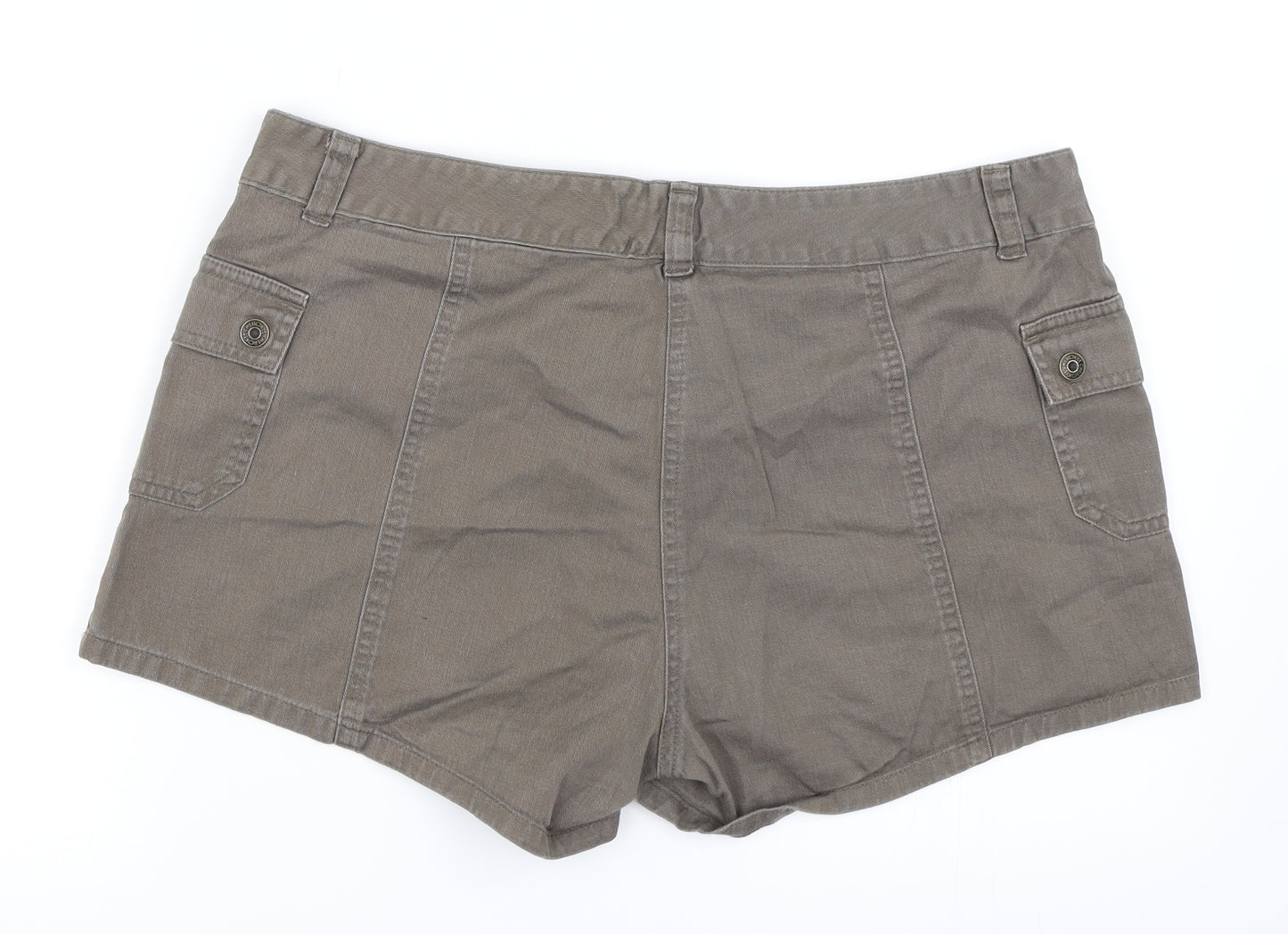 Cherokee Womens Green   Hot Pants Shorts Size 31 in