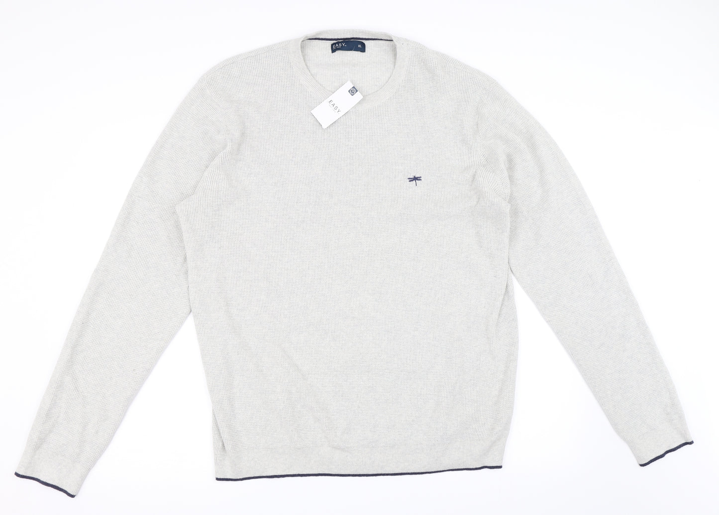 Easy Mens Grey   Pullover Jumper Size XL