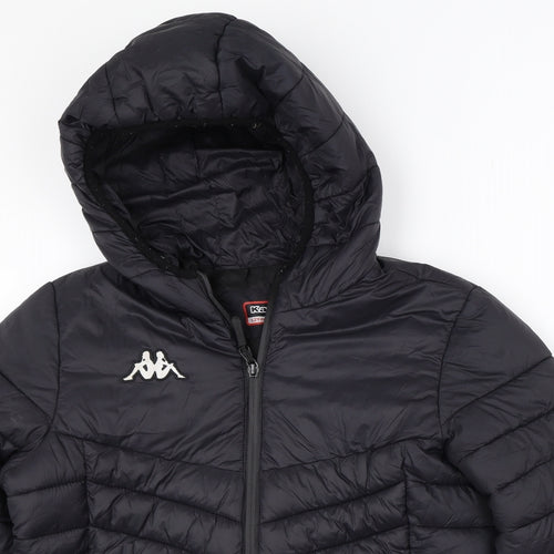 Kappa Boys Black   Puffer Jacket Coat Size 12 Years
