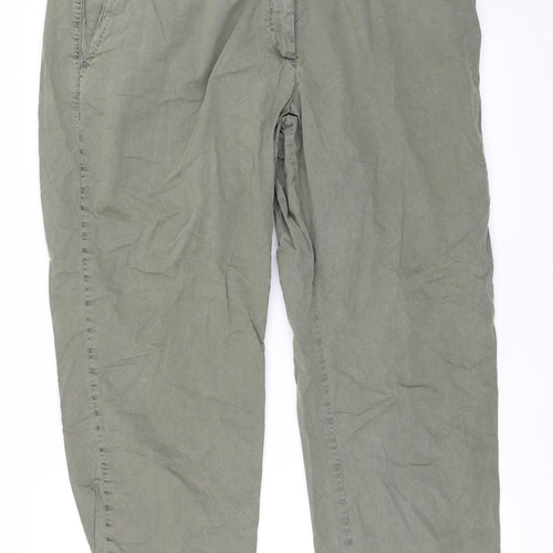 Marks and Spencer Womens Green   Trousers  Size 20 L28 in