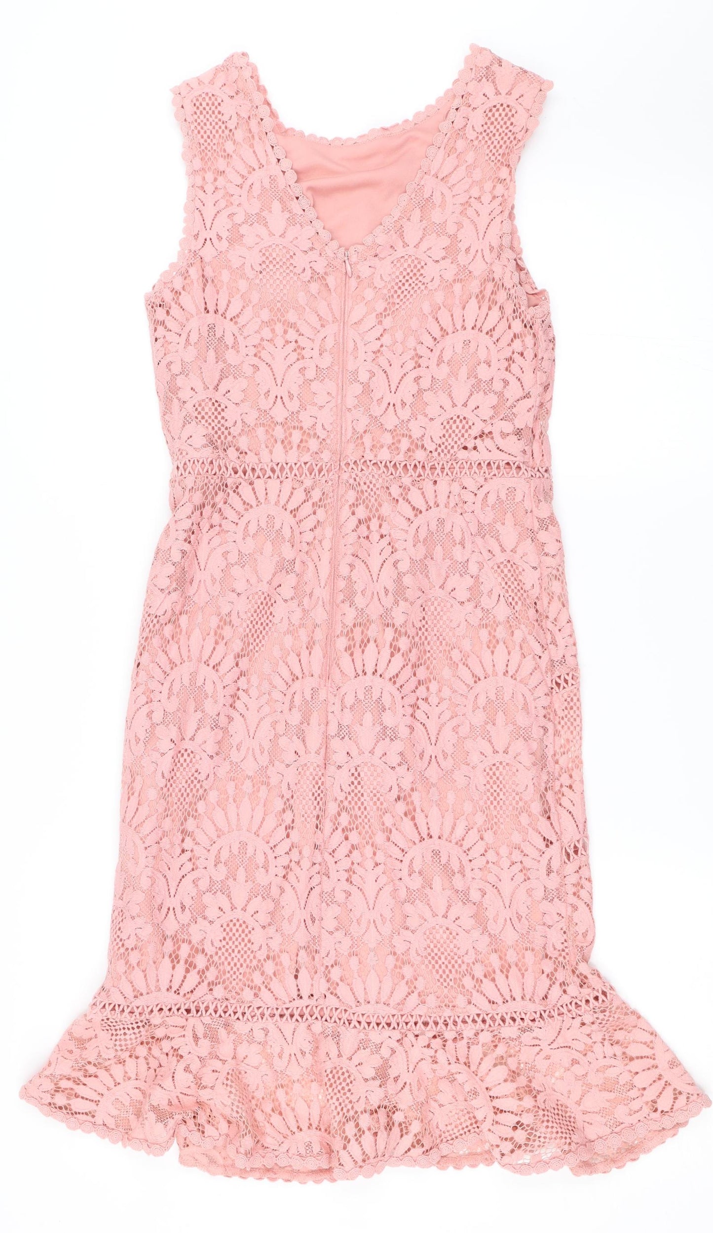 New Look Womens Pink   Pencil Dress  Size 12