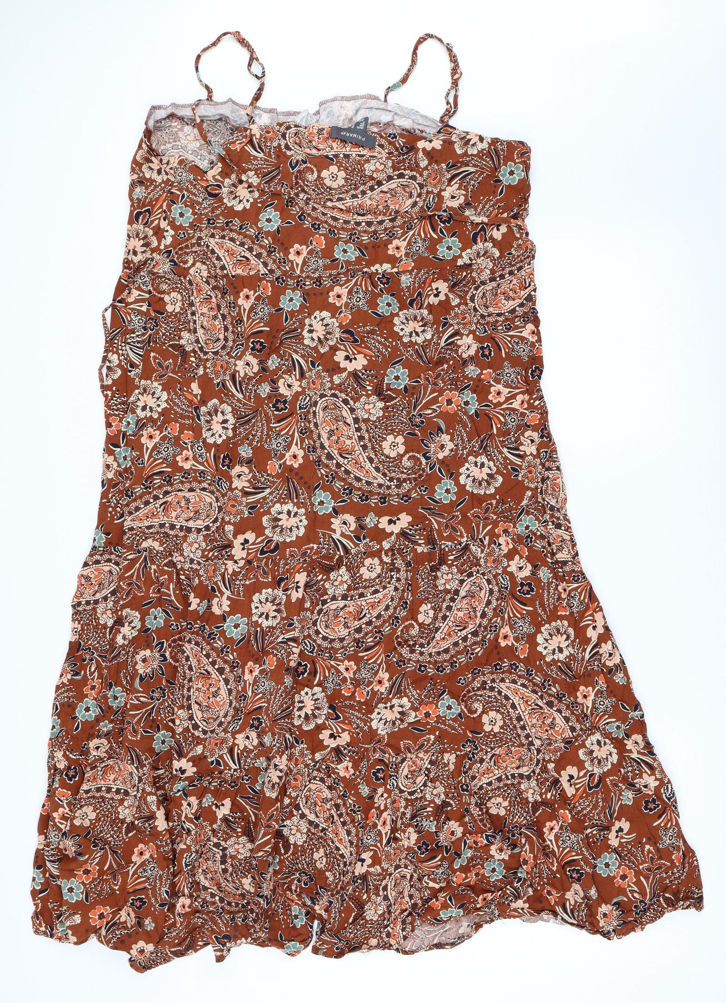 Primark Womens Brown Floral  Trapeze & Swing  Size 20