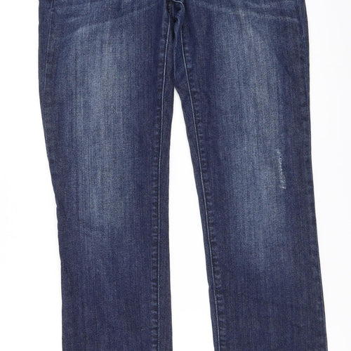 Gap Womens Blue  Denim Straight Jeans Size 6 L32 in