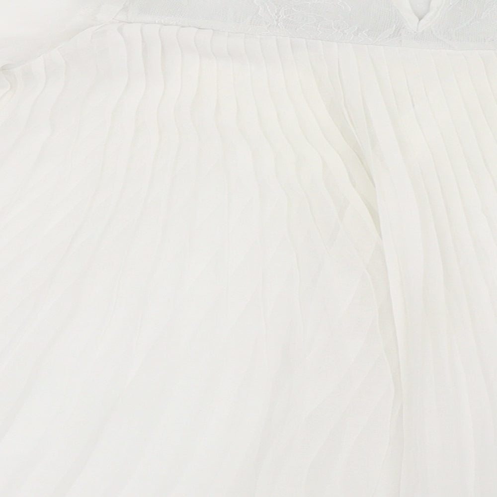 F&F Girls White   Basic Blouse Size 8-9 Years