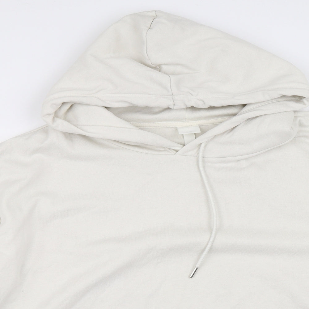 H&M Womens Ivory   Pullover Hoodie Size XL