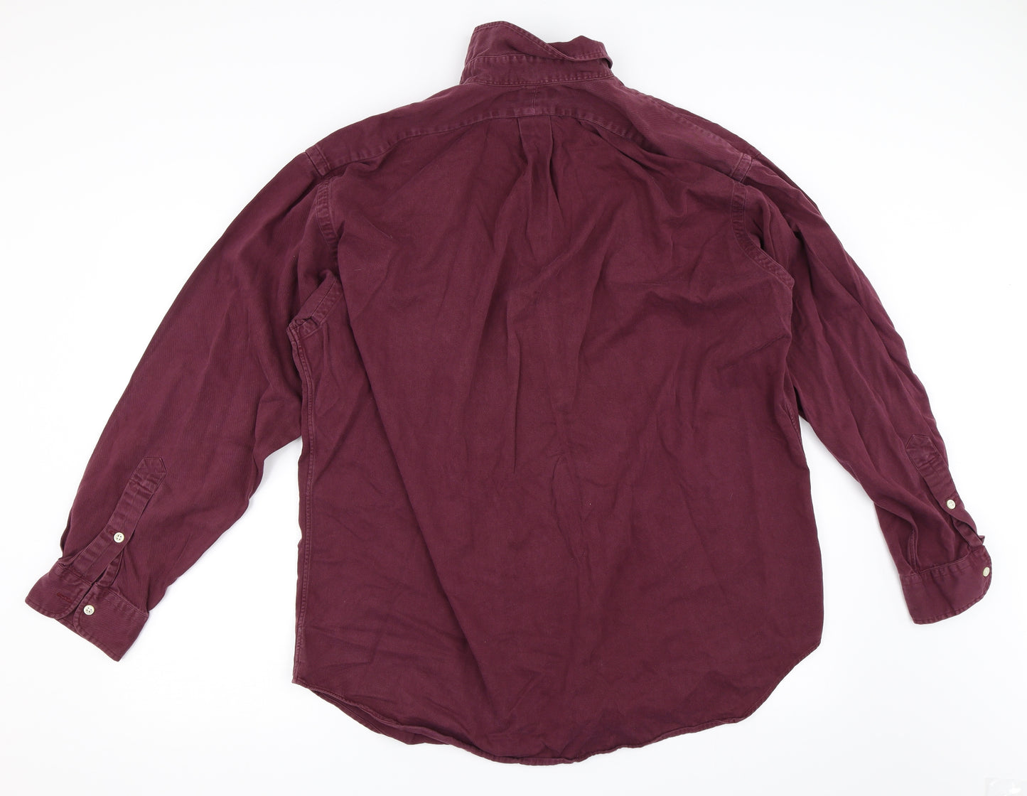 Ralph Lauren Mens Red    Button-Up Size L