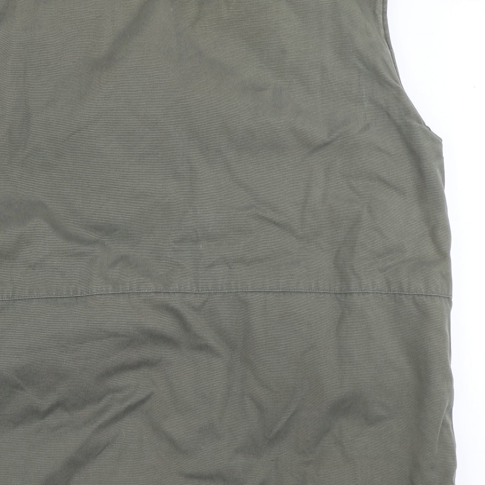 P.G Field Mens Green   Gilet Coat Size L