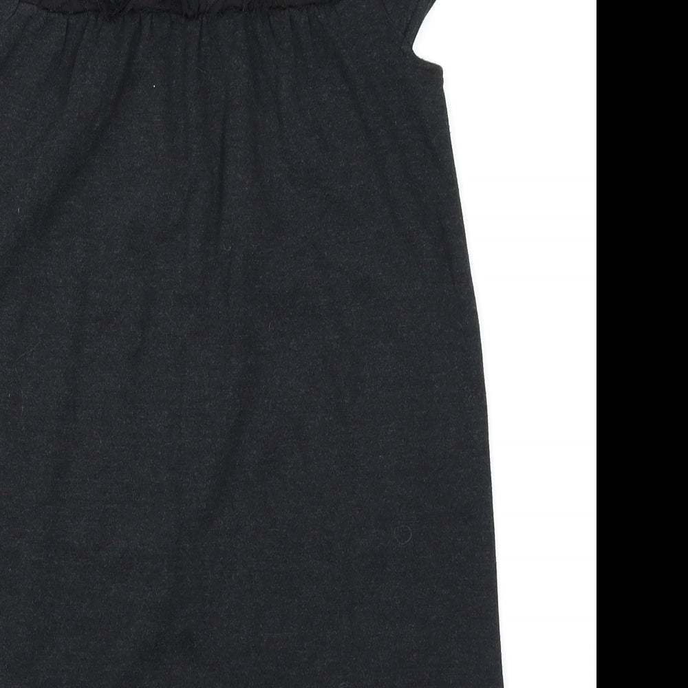 H&M Girls Black   Basic Tank Size 5-6 Years