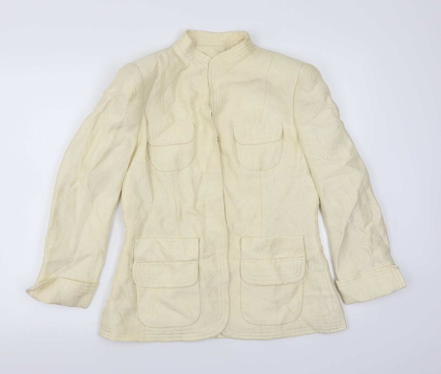 Helen Sykes Womens White   Overcoat Coat Size 14