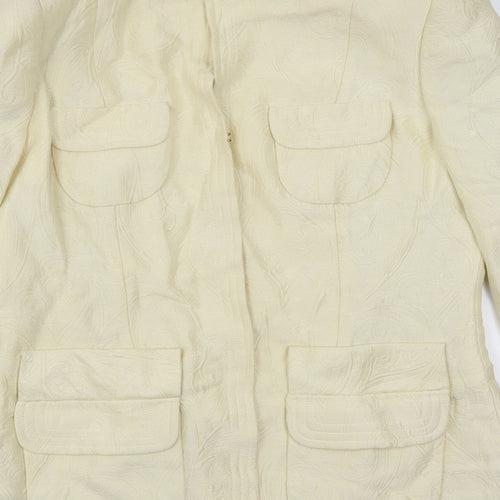 Helen Sykes Womens White   Overcoat Coat Size 14