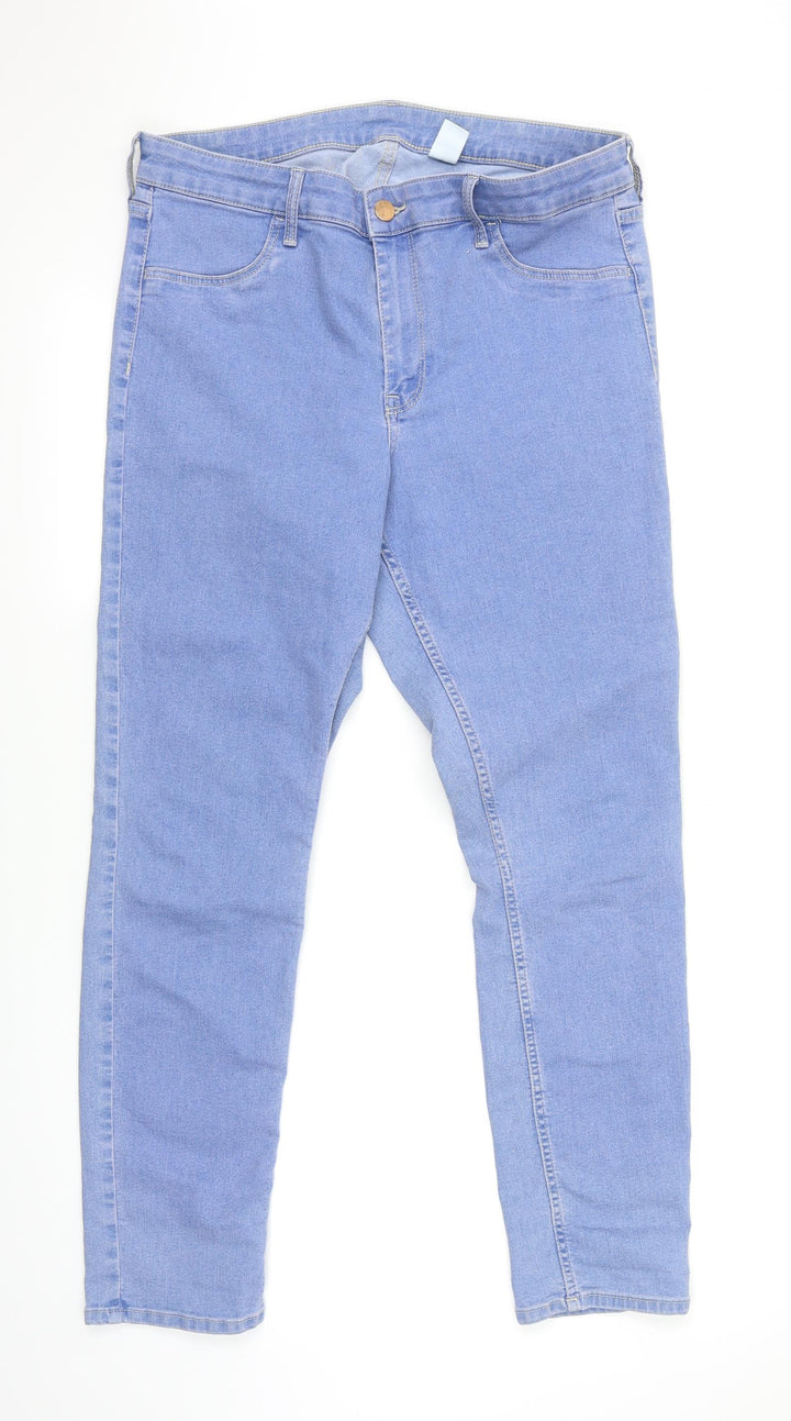H&M Womens Blue   Skinny Jeans Size 6 L28 in