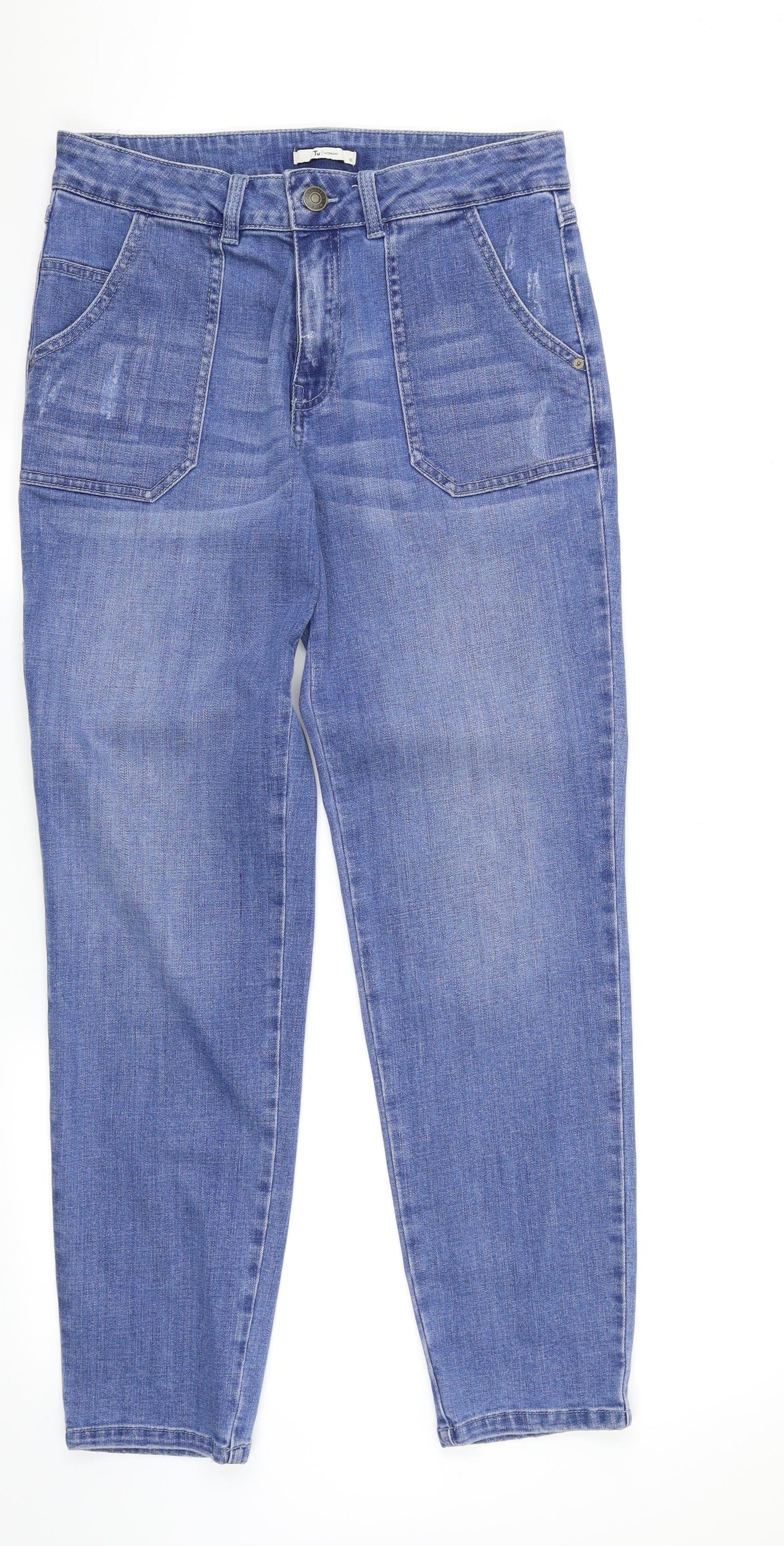 TU Womens Blue   Straight Jeans Size 12 L27 in