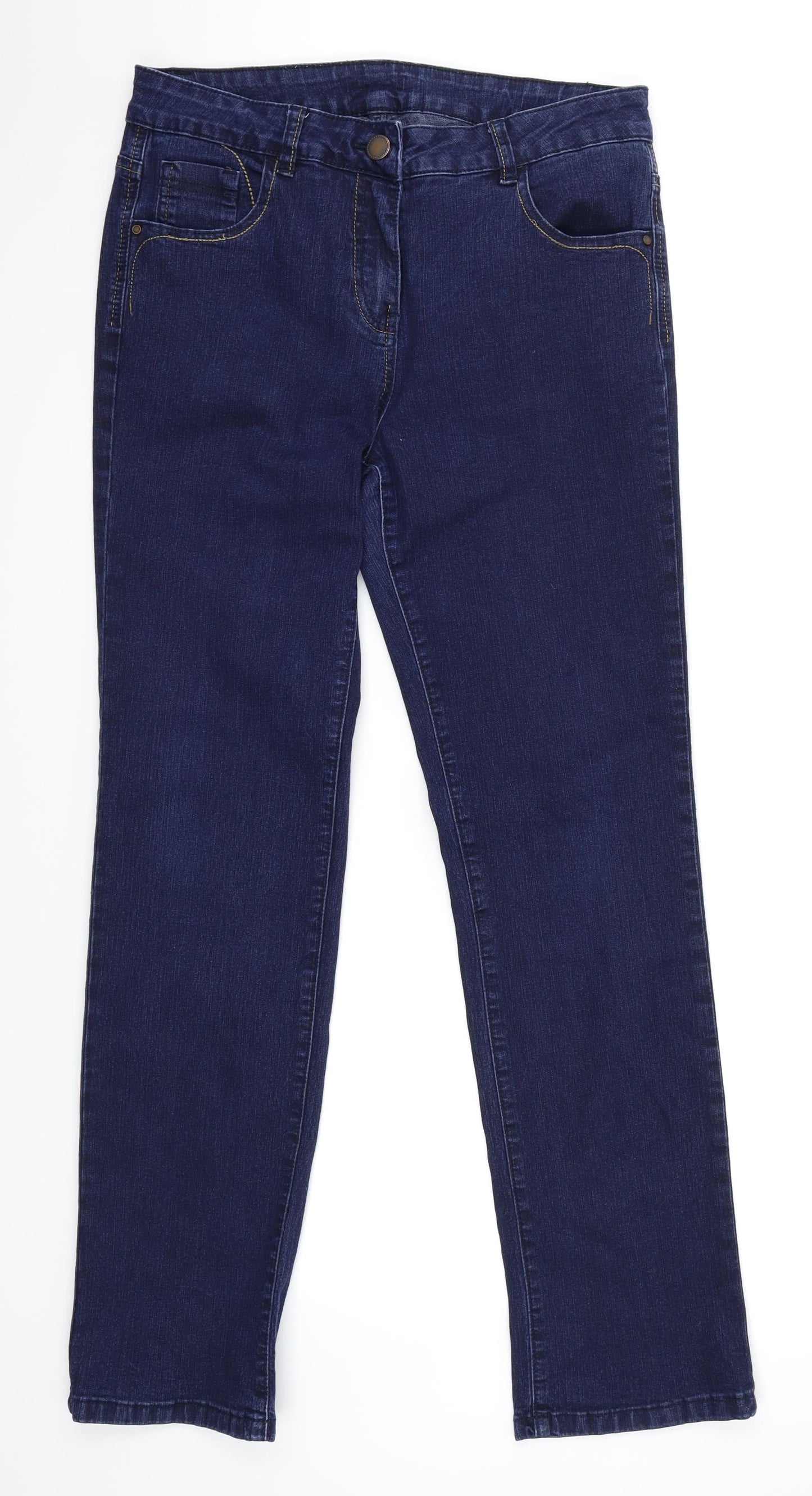 TU Womens Blue   Straight Jeans Size 12 L29 in