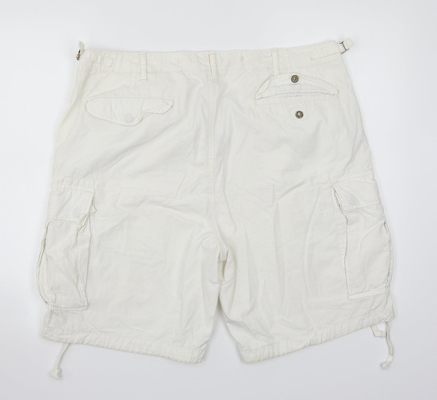 Ralph Lauren Mens White   Cargo Shorts Size 36 in