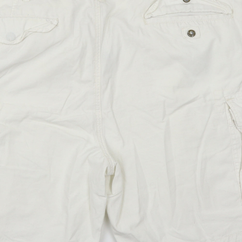 Ralph Lauren Mens White   Cargo Shorts Size 36 in