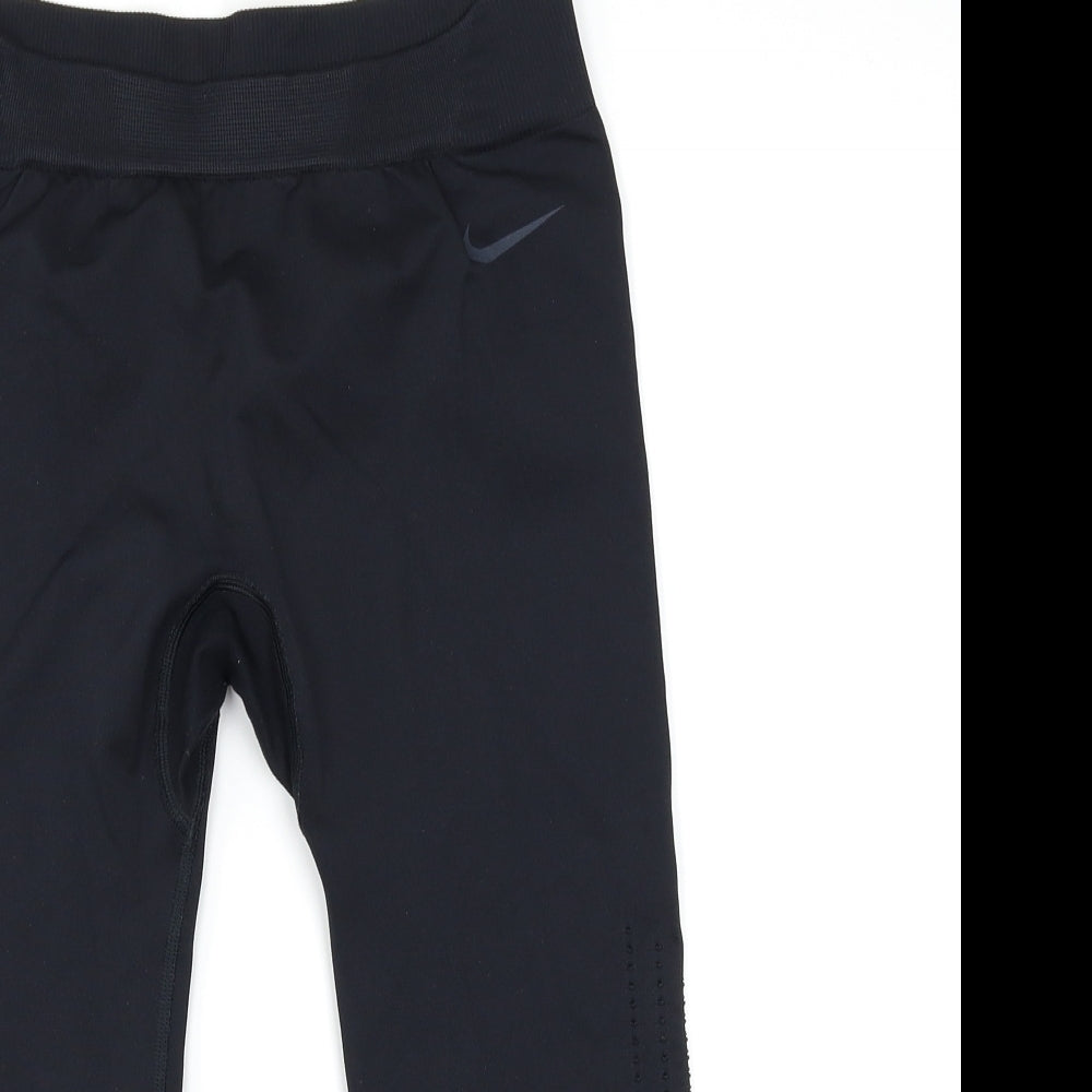 Nike Girls Black   Jegging Trousers Size S