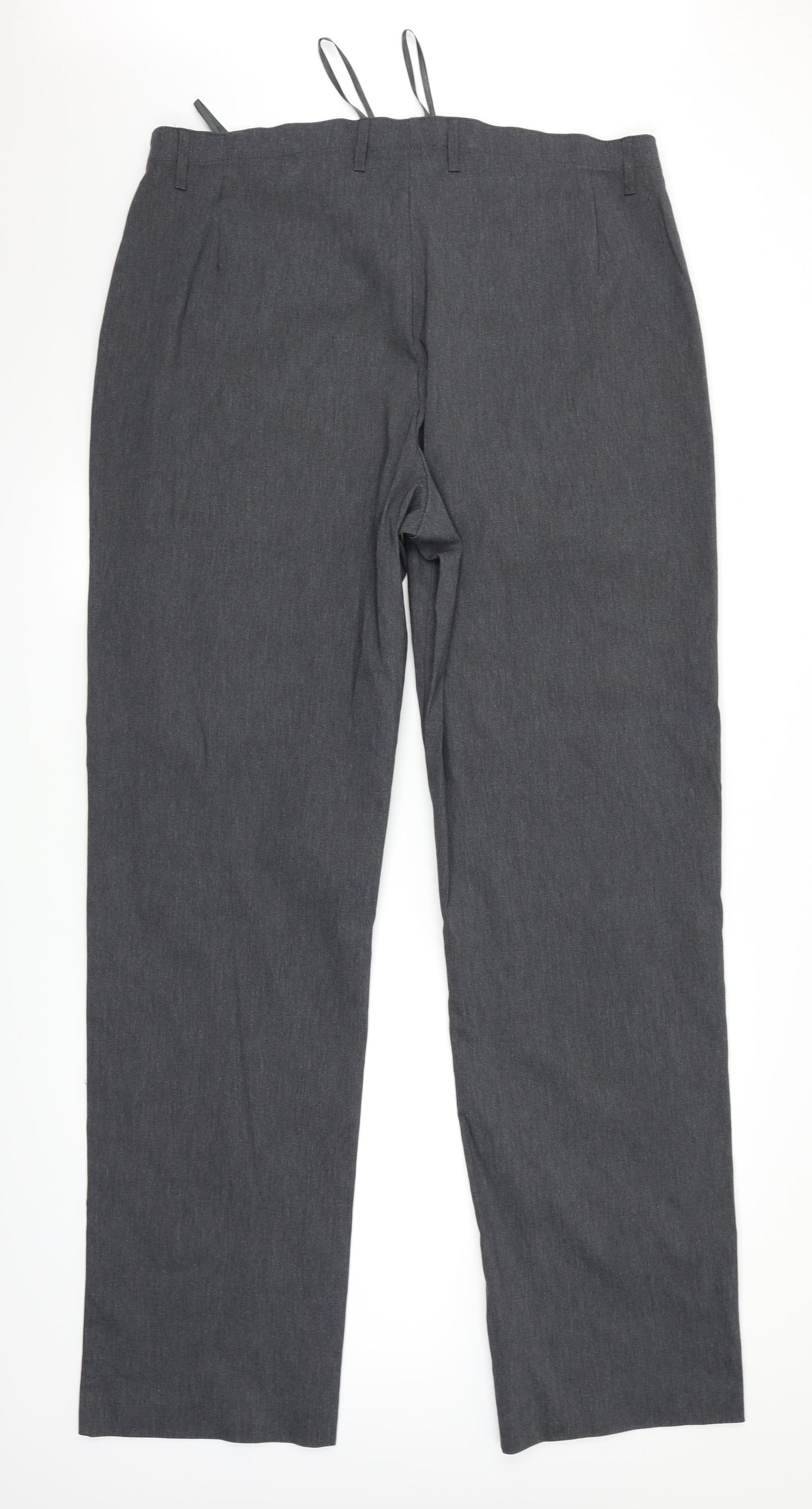 Sheego Womens Grey   Dress Pants Trousers Size 24 L33 in