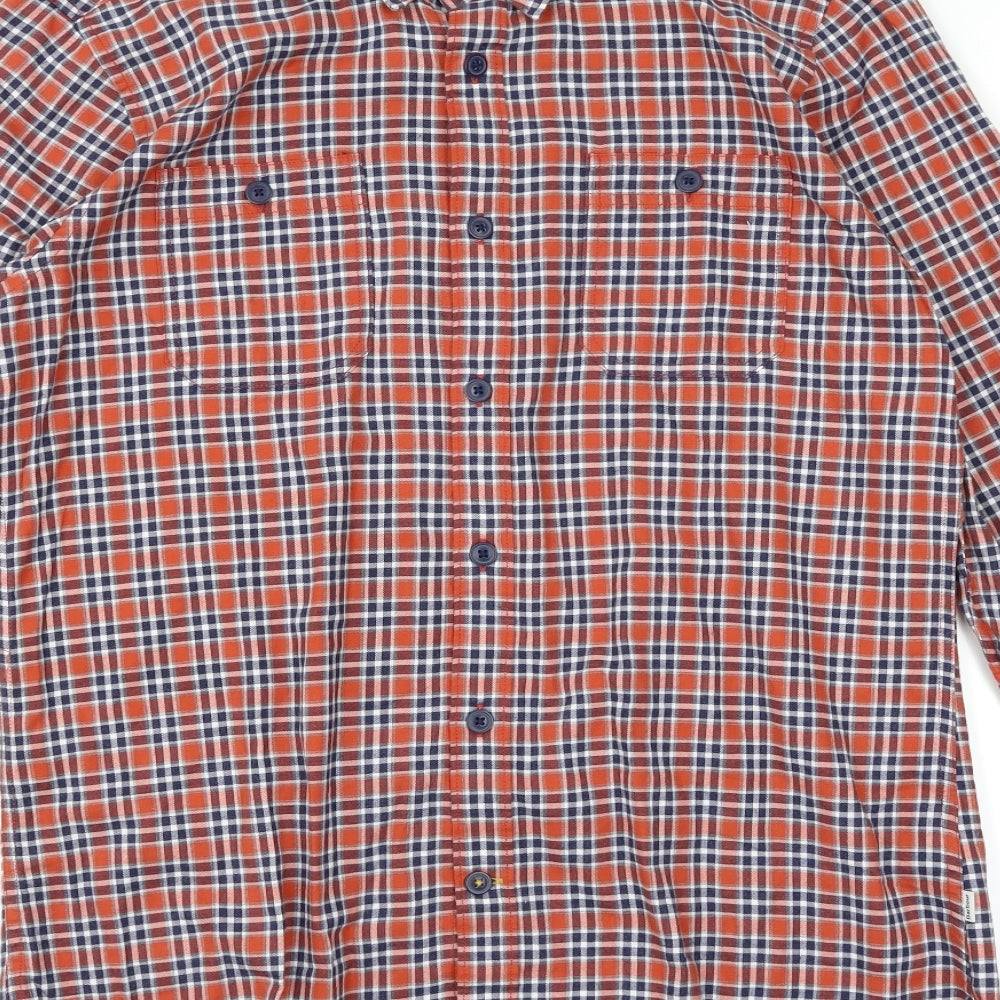 Barbour Mens Red Check   Button-Up Size M