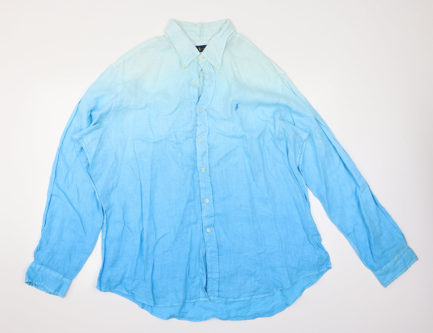 Ralph Lauren Mens Blue    Button-Up Size 2XL