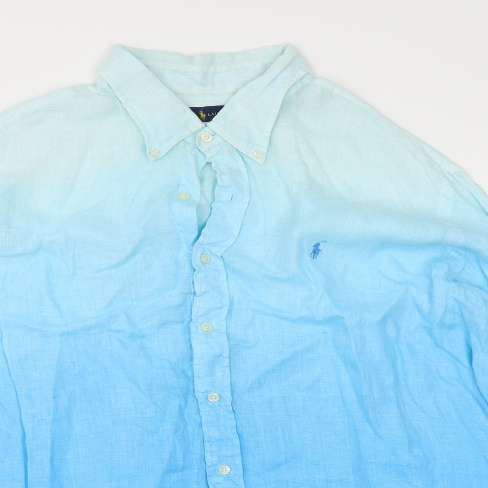 Ralph Lauren Mens Blue    Button-Up Size 2XL