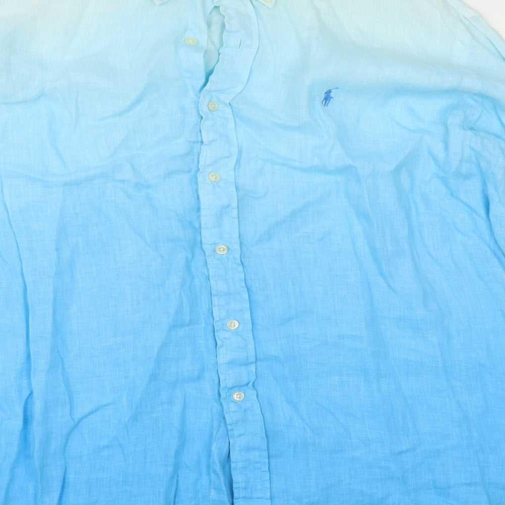 Ralph Lauren Mens Blue    Button-Up Size 2XL