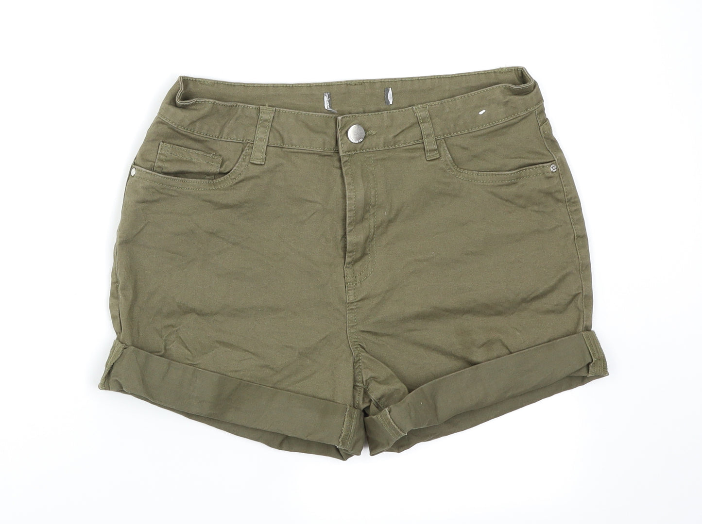 Denim co. Womens Green   Hot Pants Shorts Size 10
