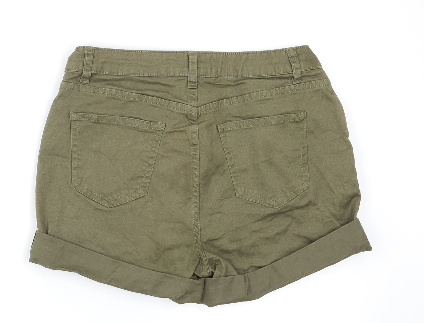 Denim co. Womens Green   Hot Pants Shorts Size 10