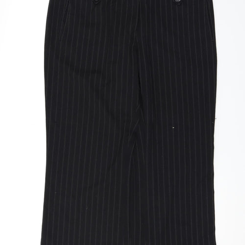 F&F Womens Black Striped  Dress Pants Trousers Size 16 L26 in