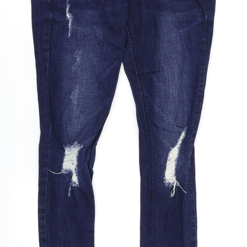 Very Womens Blue   Skinny Jeans Size 10 L26 in - Ripped Jeans