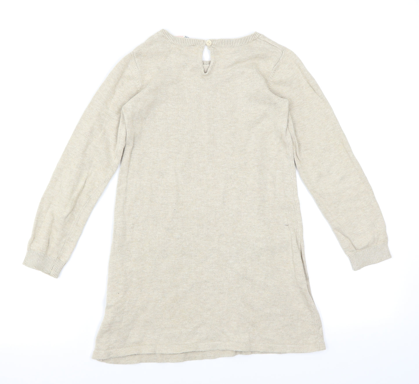 H&M Girls Brown   Pullover Jumper Size 6-7 Years  - Cat