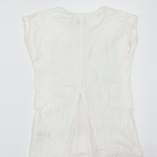 F&F Girls White   Basic Tank Size 8-9 Years  - Spring