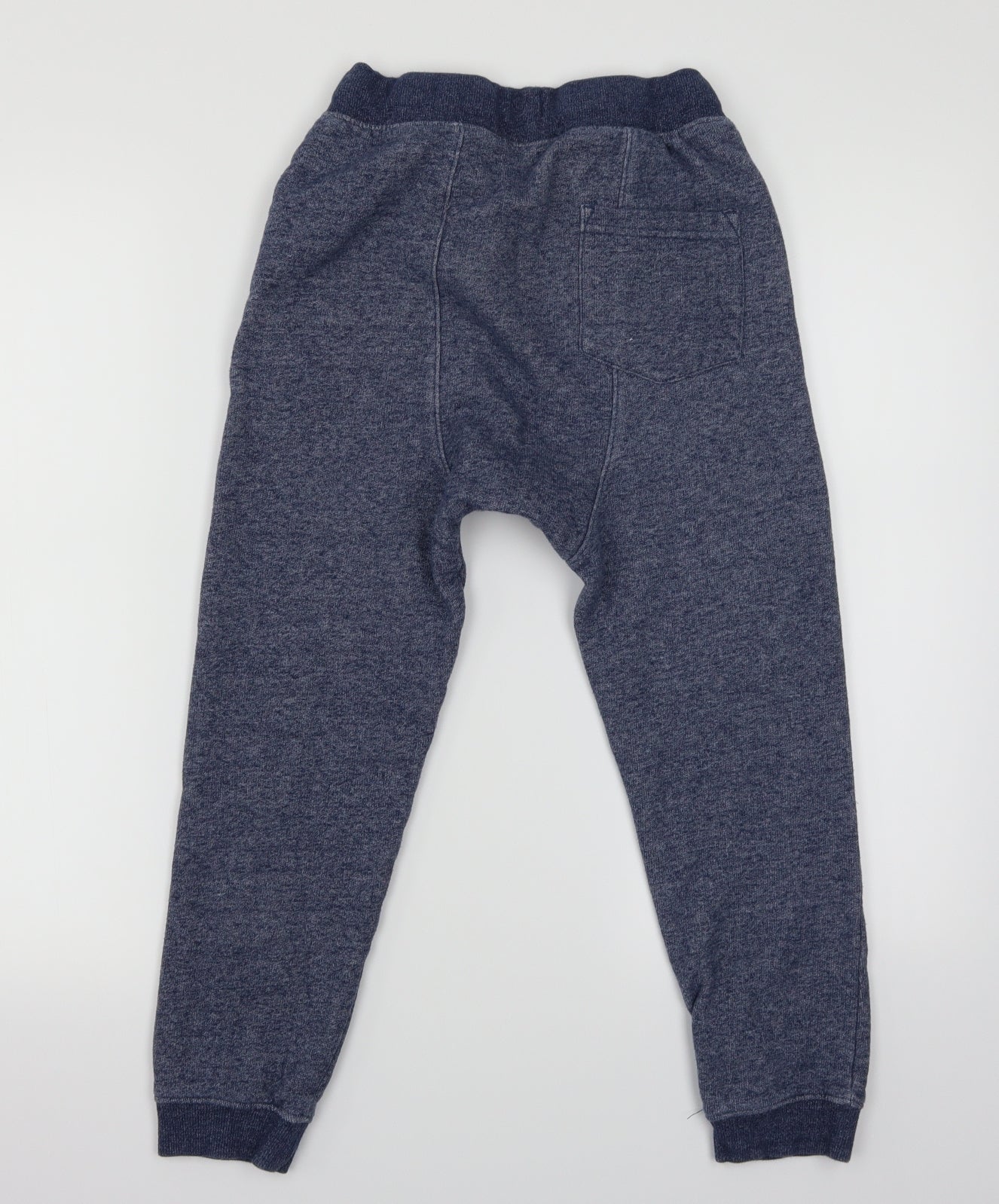F&F Boys Blue Herringbone  Jogger Trousers Size 9-10 Years