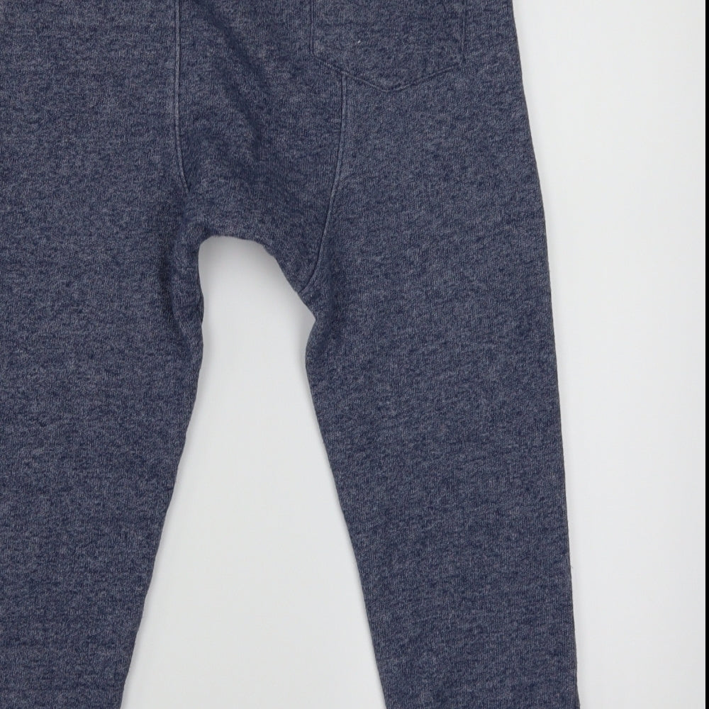F&F Boys Blue Herringbone  Jogger Trousers Size 9-10 Years