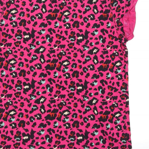 YD Girls Pink Animal Print  Basic T-Shirt Size 12-13 Years