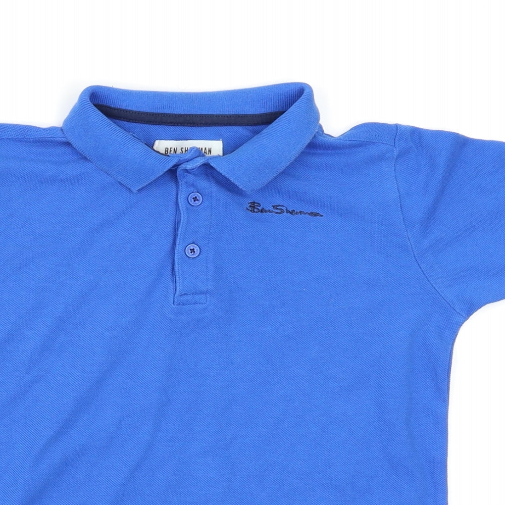 Ben Sherman Boys Blue   Basic Polo Size 8-9 Years