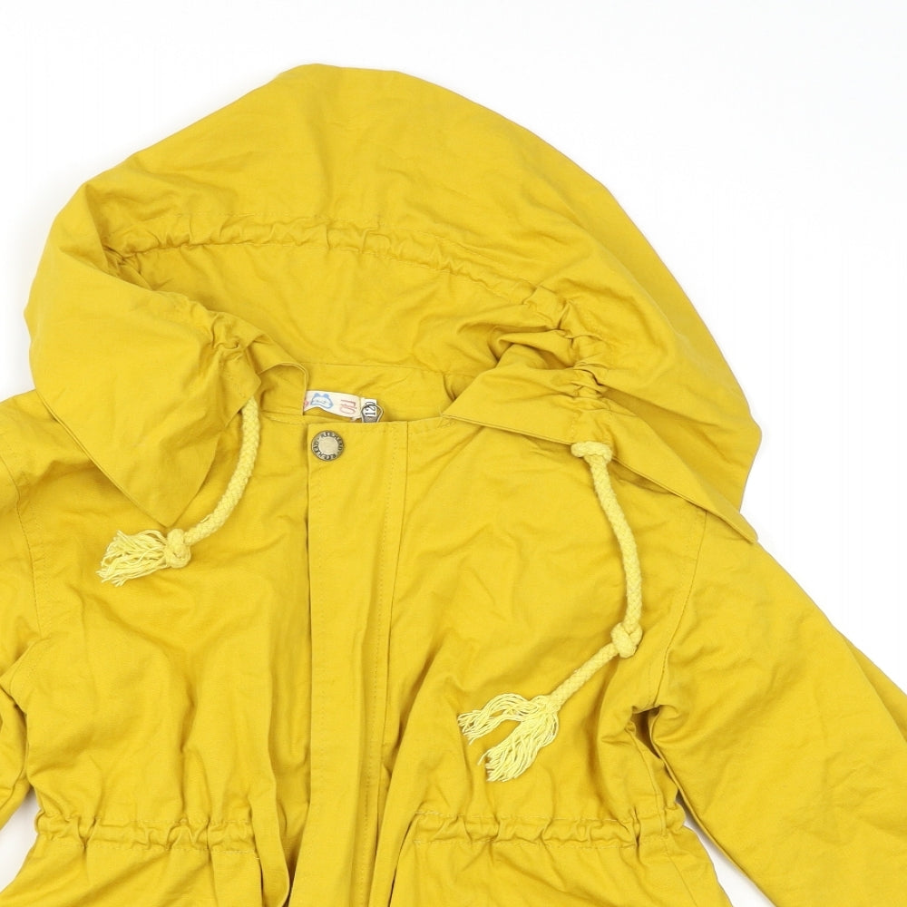 Red Head Girls Yellow   Jacket Coat Size 6-7 Years