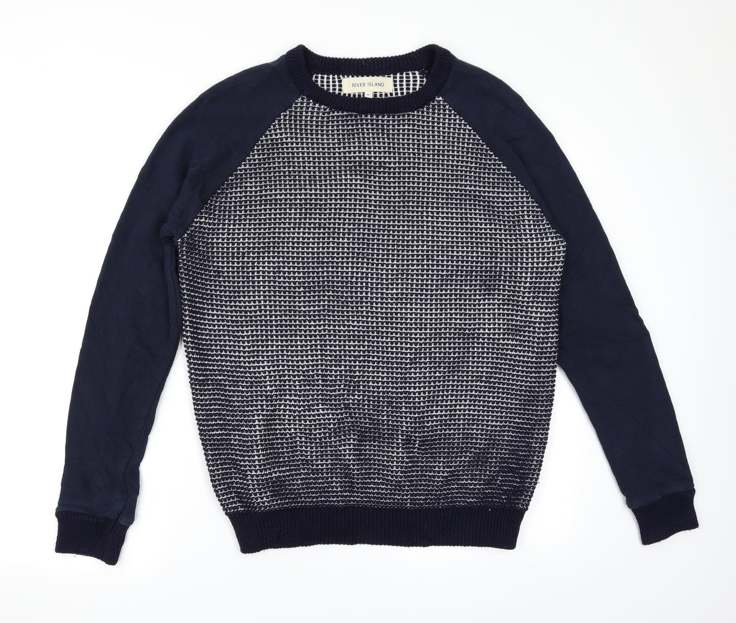 River Island Mens Blue   Pullover Jumper Size M