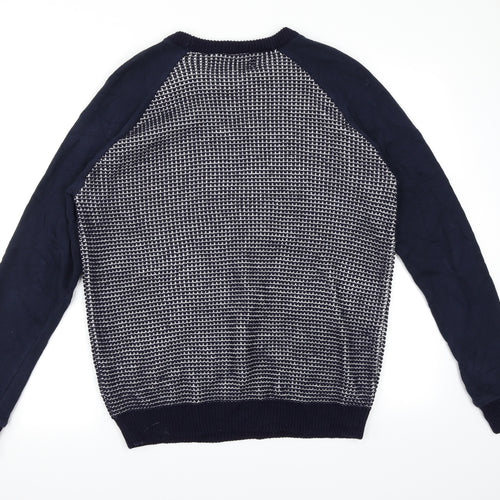 River Island Mens Blue   Pullover Jumper Size M