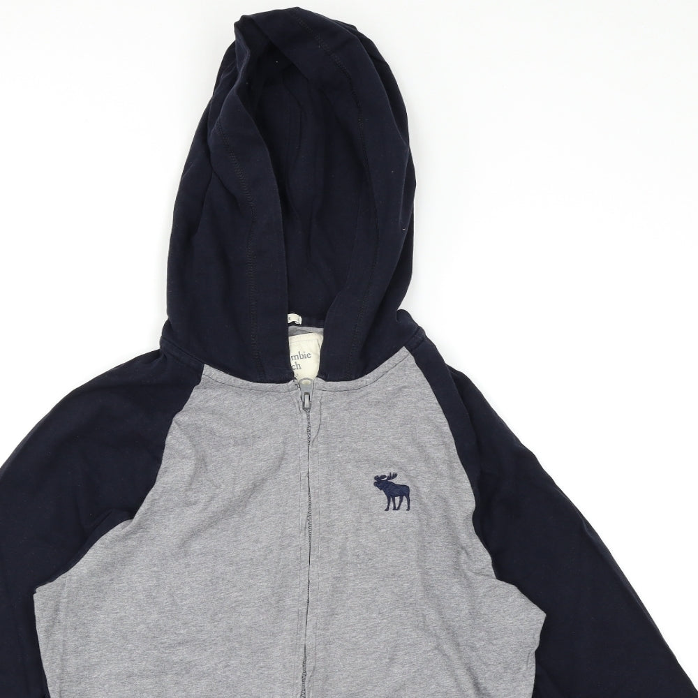 Abercrombie & Fitch Mens Grey   Full Zip Hoodie Size M