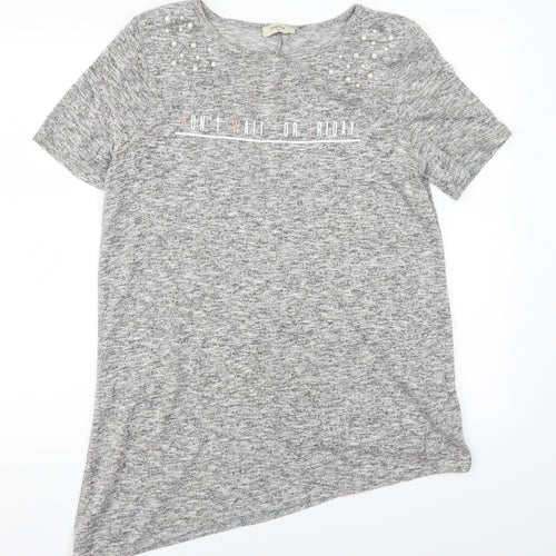 Matalan Womens Grey   Basic T-Shirt Size 14  - Don't Wait For Friday